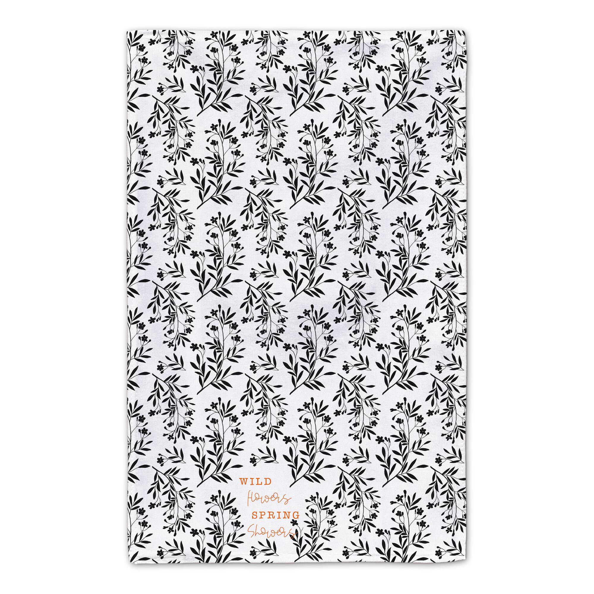 Wild Flowers Spring Showers 16" x 25" Tea Towel - Set of 2
